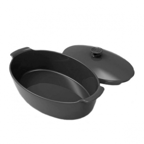 Форма для запекания, 41x24x16 см. 5,8 л. Утятница глубокая базальт Emile Henry