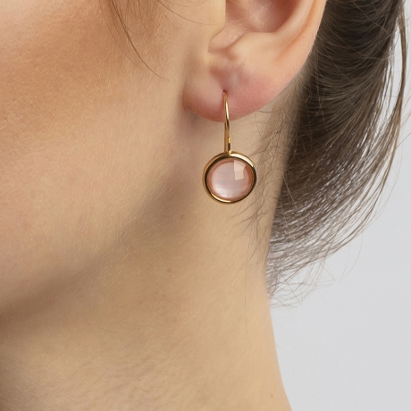 Серьги quartz rose A9002.9 R/G Possebon