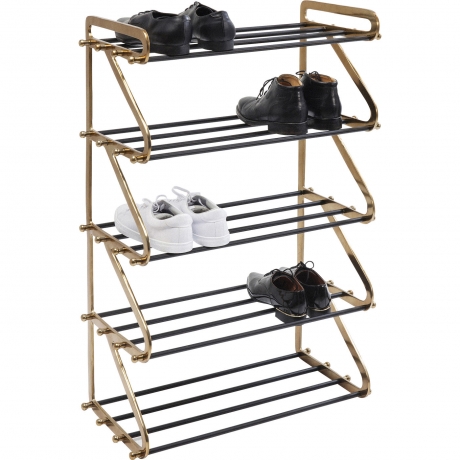 Стеллаж для обуви Walk, коллекция "Прогулка" 66*100*34, Алюминий, Сталь, Серебряный