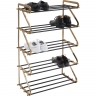 Стеллаж для обуви Walk, коллекция "Прогулка" 66*100*34, Алюминий, Сталь, Серебряный