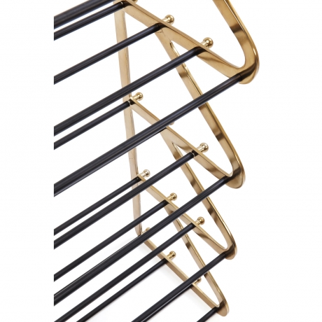 Стеллаж для обуви Walk, коллекция "Прогулка" 66*100*34, Алюминий, Сталь, Серебряный