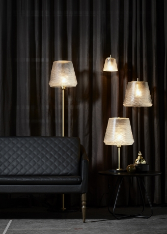 Настольный светильник DAMN FASHIONISTA, Ø15, 40W E27, дымчатый/стекло Halo Design