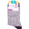 Носки женские Flowers ASW-0001 35-39 бел/фиолет (Artsocks)