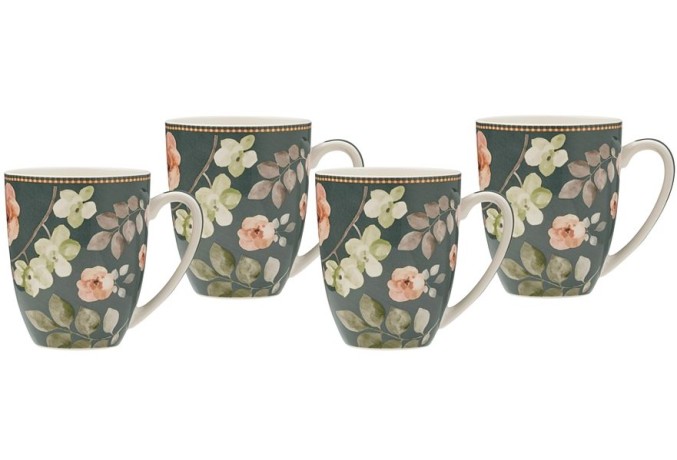 Набор кружек Arcadia, зелёный, 0,42 л. 4 шт. Maxwell & Williams