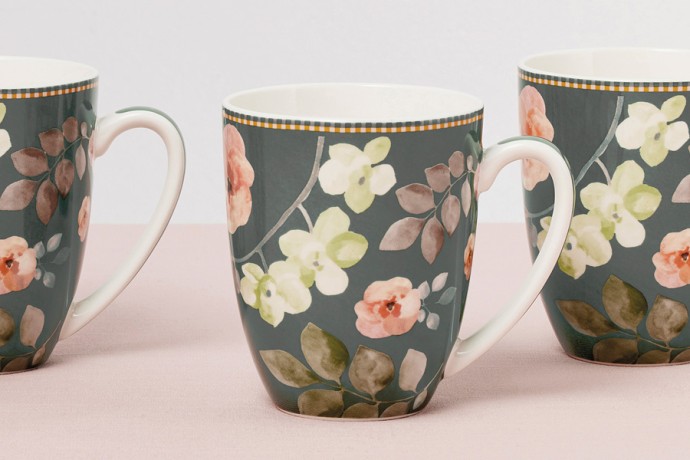 Набор кружек Arcadia, зелёный, 0,42 л. 4 шт. Maxwell & Williams