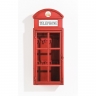 Ключница London Telephone, коллекция "Красная телефонная будка" 24*58*13, Сталь, Стекло, Красный