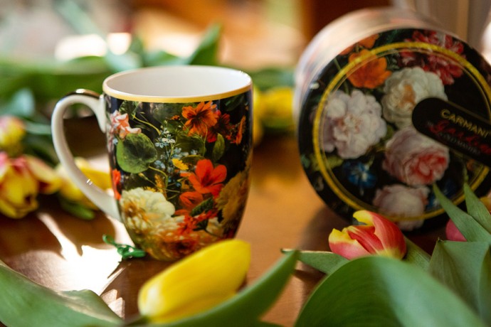 Кружка Натюрморт с маками, Х. Рейкерс, 0,4 л. Carmani
