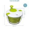 Миска для салата с крышкой TWIST ACTION KC, 25 см. Kitchen Craft