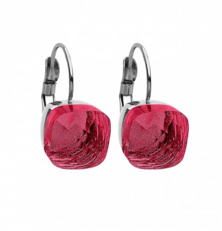 Серьги Firenze fuchsia 304177 R/S Qudo