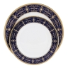 Обеденный сервиз Офелия (кобальт), 6 персон, 27 предметов Emily