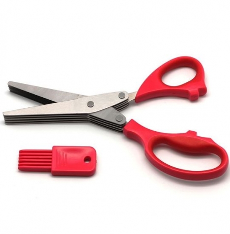 Ножницы с "мульти-лезвиями" Atlantis, красный