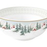 Салатник, 15х8 см, 600 мл, фарфор P, белый, Лыжники в горах, Chalet, Easy Life