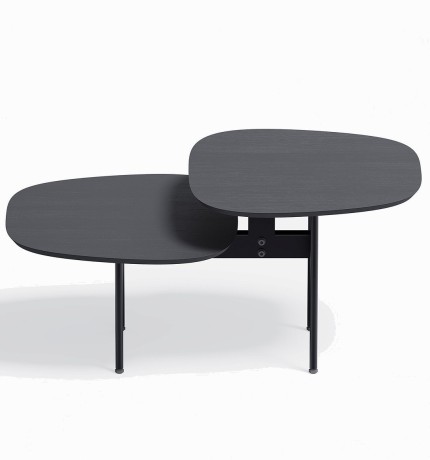 Журнальный столик Step S, 84,3х53,8х40 см. черный ясень/черный ясень, Zahodi