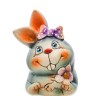 АБ-168/1 Фигурка керамическая "Кролик с цветком"