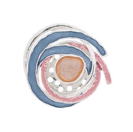 Брошь Круг эмаль XZ0973.27 M/S Shadore