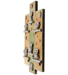 KK-529 Панно "Совиная семья" шамот