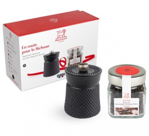 Набор Мельница д/перца Bali, 10 см + баночка перца, Peugeot