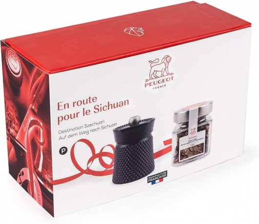 Набор Мельница д/перца Bali, 10 см + баночка перца, Peugeot