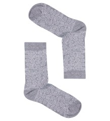 Носки женские Flowers ASW-0001 35-39 сер/бел (Artsocks)
