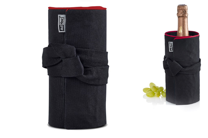 Охладитель для вина/шампанского AdHoc FRESCO, чёрный/красный