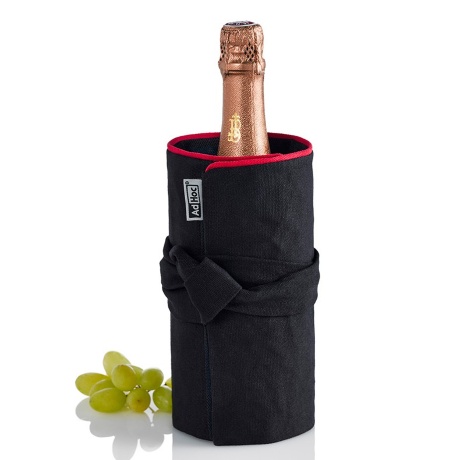 Охладитель для вина/шампанского AdHoc FRESCO, чёрный/красный