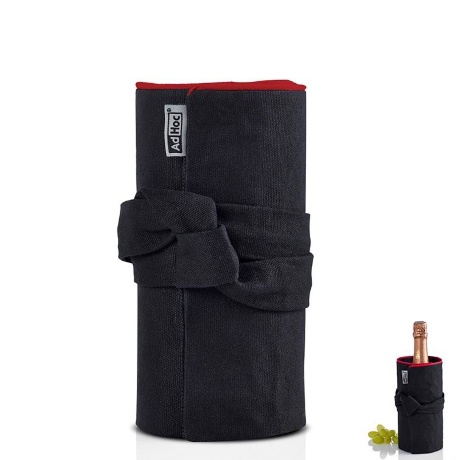 Охладитель для вина/шампанского AdHoc FRESCO, чёрный/красный