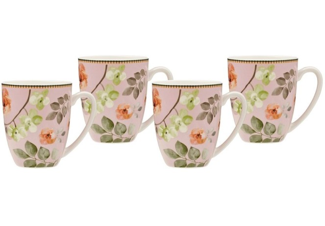 Набор кружек Arcadia, розовый, 0,42 л. 4 шт. Maxwell & Williams