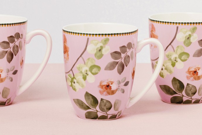 Набор кружек Arcadia, розовый, 0,42 л. 4 шт. Maxwell & Williams