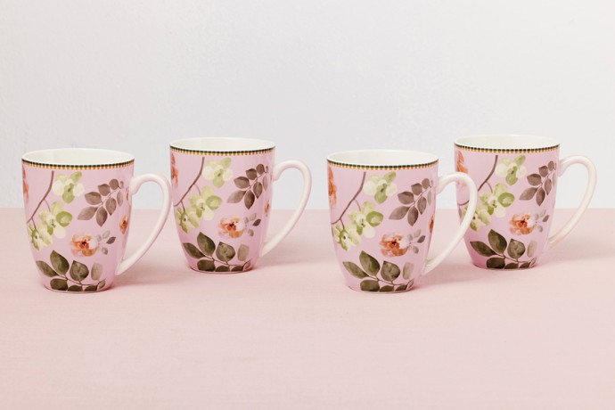 Набор кружек Arcadia, розовый, 0,42 л. 4 шт. Maxwell & Williams