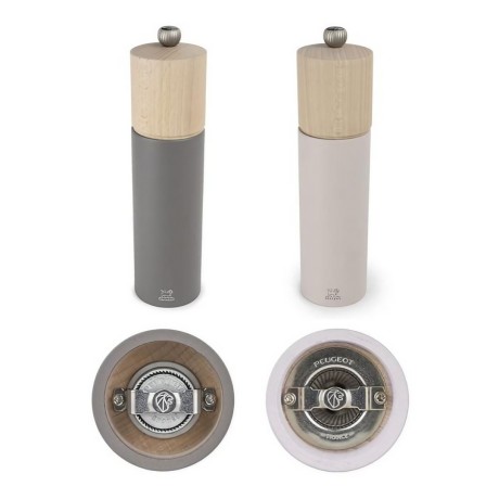 Набор мельниц для соли и перца, цвет: серый и розовый Boreal Peugeot