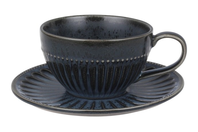 Чашка с блюдцем Black Kitchen, 0,25 л. Home & Style