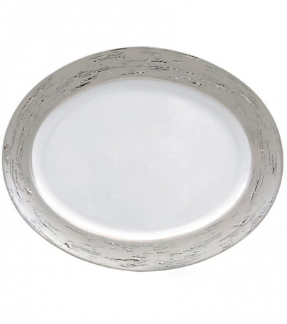 Овальное блюдо, 29x22x2 см. Olympus Argentatus Porcel