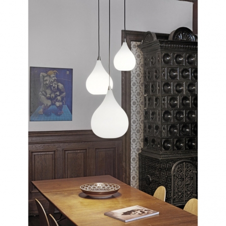 Подвесной светильник DROPS, Ø17 опал, стекло Halo Design