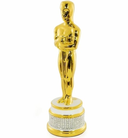 Статуэтка Оскар, 9,5х31 см. EMOZIONI, керамика, swarovski