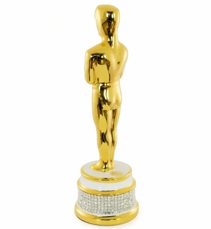 Статуэтка Оскар, 9,5х31 см. EMOZIONI, керамика, swarovski