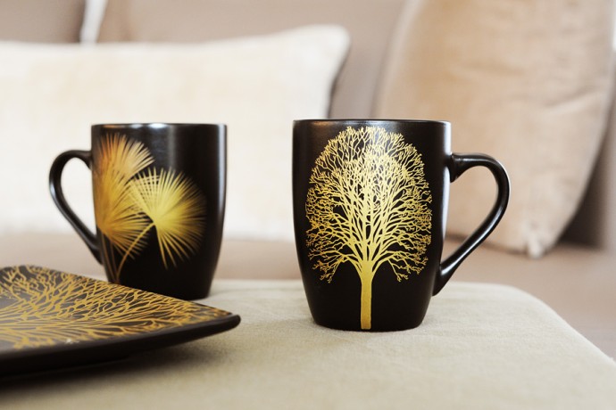 Набор кружек Singapore, чёрный, 0,33 л. 2 шт. WD Lifestyle