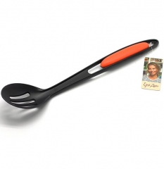 Ложка с прорезями Едим Дома, черный/оранжевый