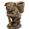 БФ-176 Фигура кашпо "Мопс с корзиной"