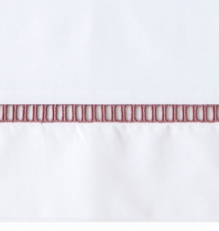 Наволочка с запахом "SAN MARCO", перкаль, 70х70 см. белый/лавандовый, BOVI