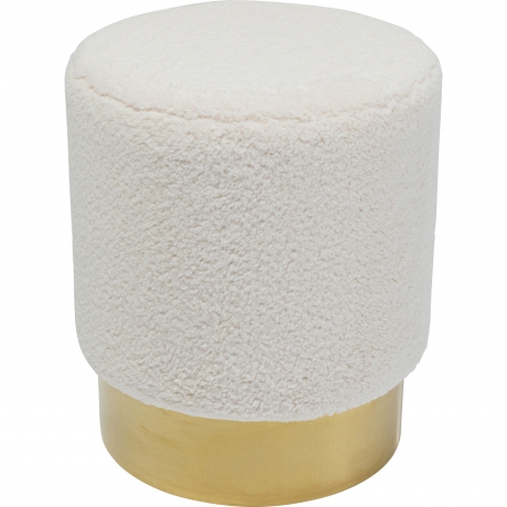 Пуф Cherry, коллекция "Вишня" 35*42*35, Полиэстер, Полиуретан, Сталь, ДСП, Белый