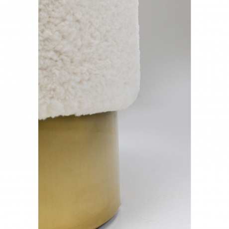 Пуф Cherry, коллекция "Вишня" 35*42*35, Полиэстер, Полиуретан, Сталь, ДСП, Белый