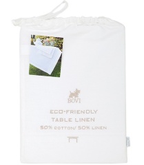 Скатерть в тканевом мешочке"EMY", 160х260см. белый, BOVI