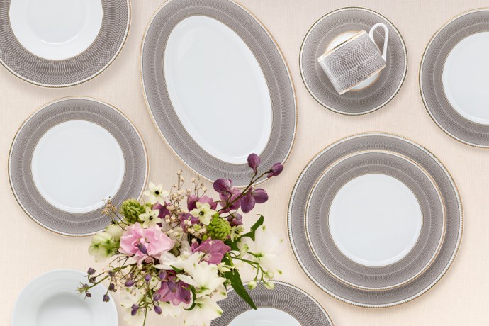 Обеденный сервиз Мокко, 12 персон, 50 предметов, Emily