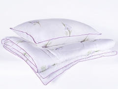 Одеяло всесезонное с шелковым волокном "Радужный ирис", 172х205, из хлопка с фирменным дизайном, Natures