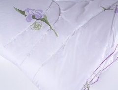 Одеяло всесезонное с шелковым волокном "Радужный ирис", 172х205, из хлопка с фирменным дизайном, Natures