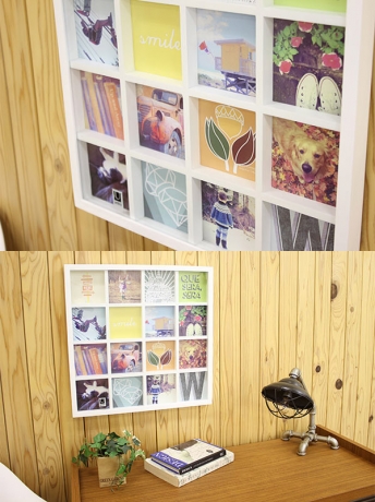 Панно для фотографий gridart белое, 43*43 см, Umbra