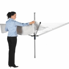 Уличная сушилка Lift-O-Matic Advance (50 м навески), с чехлом и мешком для прищепок, серый Brabantia