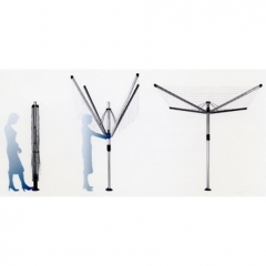 Уличная сушилка Lift-O-Matic Advance (50 м навески), с чехлом и мешком для прищепок, серый Brabantia