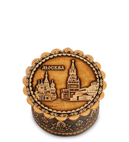 BST-115/ 2 Шкатулка "Москва" мал. (береста)