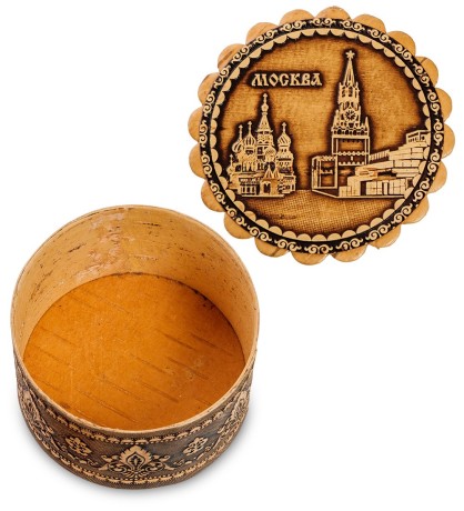 BST-115/ 2 Шкатулка "Москва" мал. (береста)